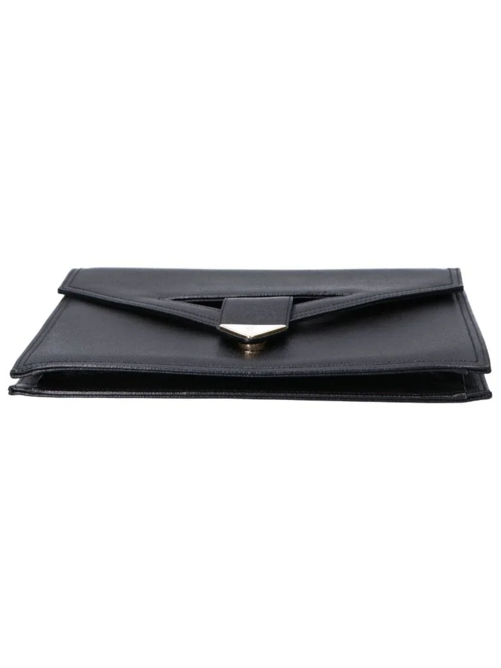 ★SOLD★ Saint Laurent Yves Vintage Logo Plate Leather Clutch - Picture 5 of 9